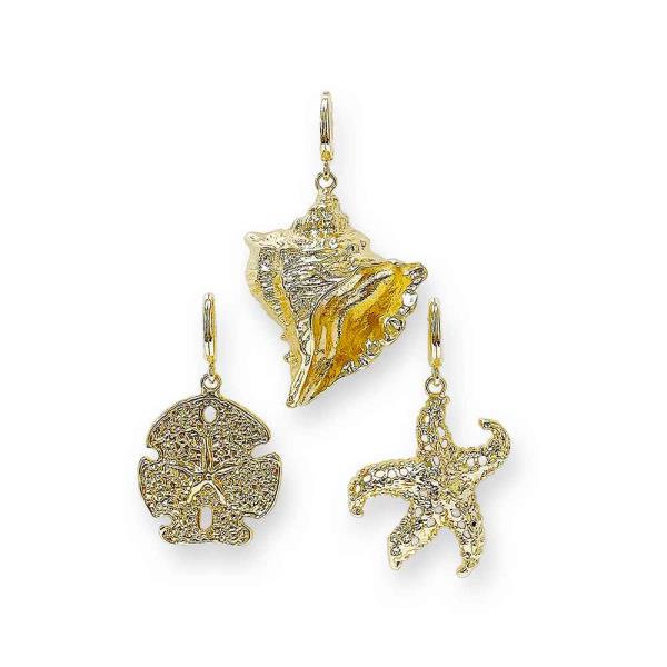 METAL 3 SEA LIFE CHARM SET