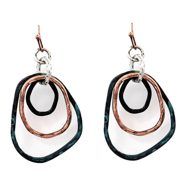 METAL DANGLE EARRING