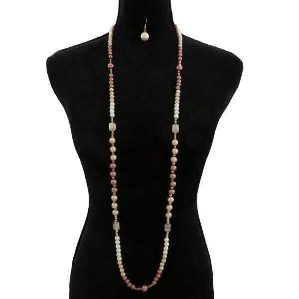 BALL PEARL BEAD NECKLACE