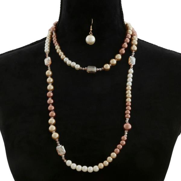 BALL PEARL BEAD NECKLACE