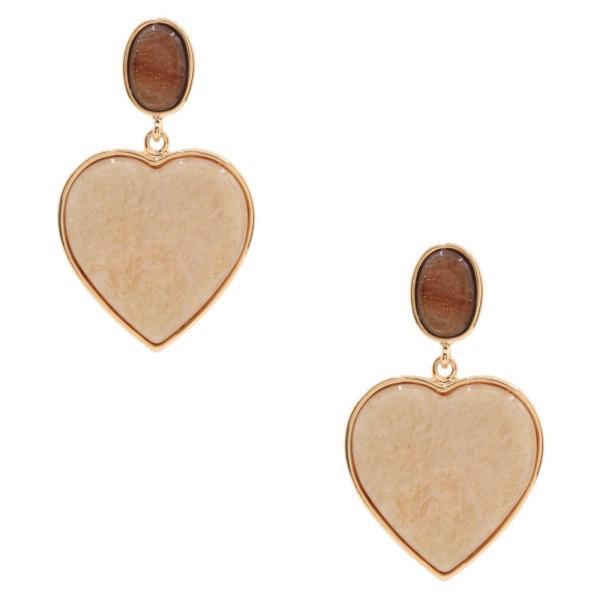 HEART SHAPE DANGLE EARRING