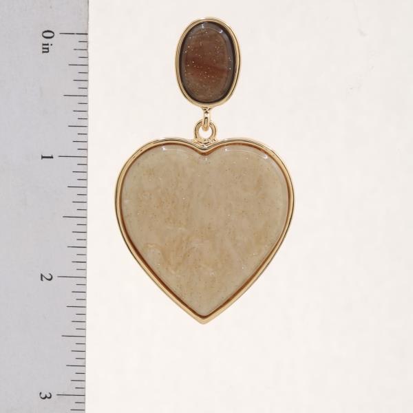 HEART SHAPE DANGLE EARRING