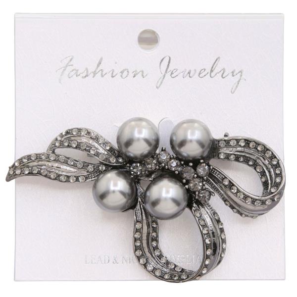 BALL BEAD LOOP BROOCH