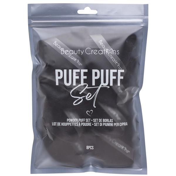 BEAUTY CREATIONS PUFF PUFF 8PC SET BLACK