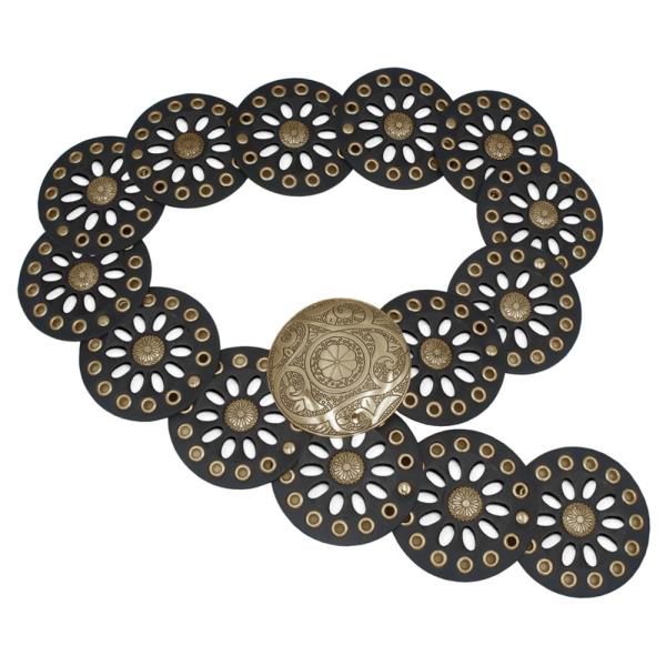 FLORA MANDALA CUT OUT EYELET DISC HIP BELT