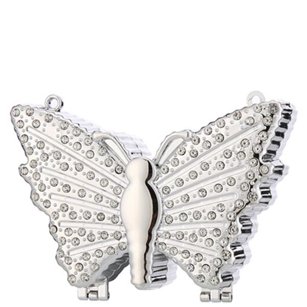 METAL BUTTERFLY SHAPED COIN PURSE WITH CHAIN