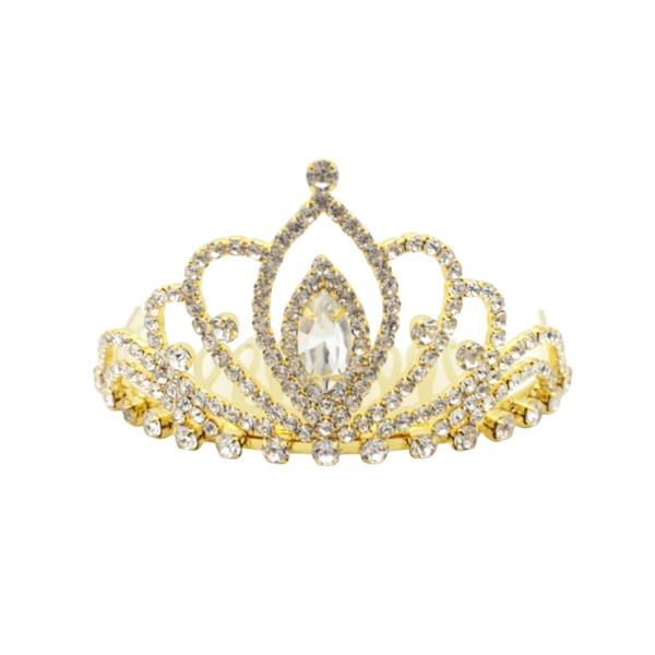 RHINESTONE CROWN TIARA
