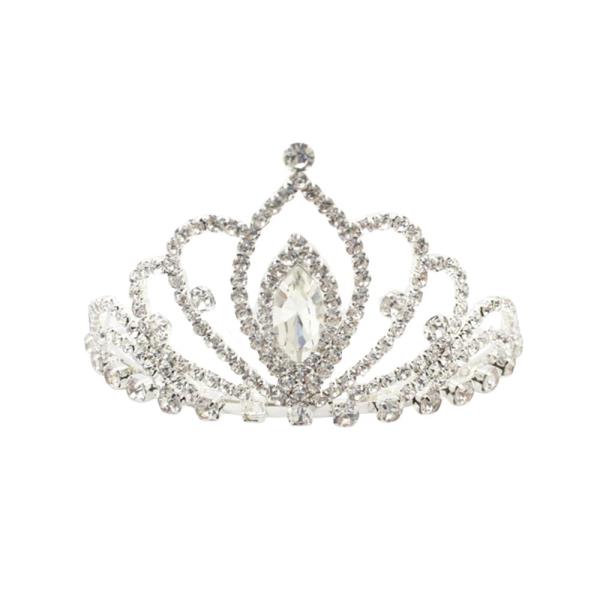 RHINESTONE CROWN TIARA