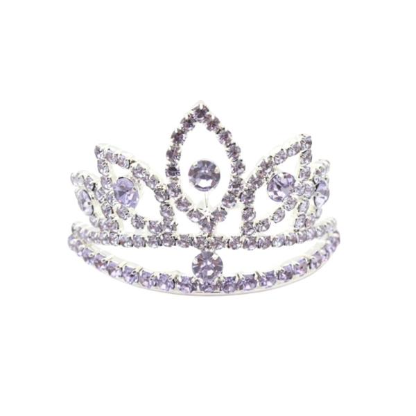 RHINESTONE CROWN TIARA