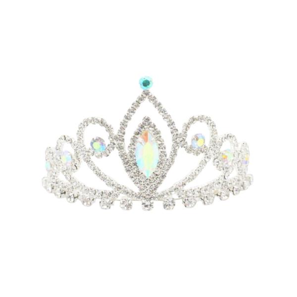 RHINESTONE CROWN TIARA
