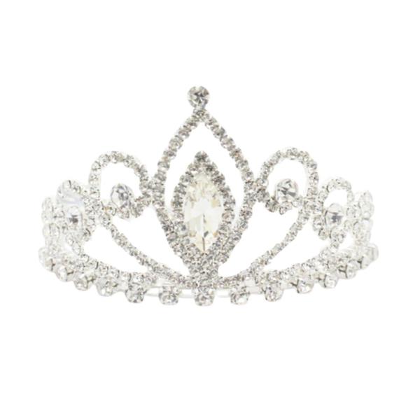 RHINESTONE CROWN TIARA