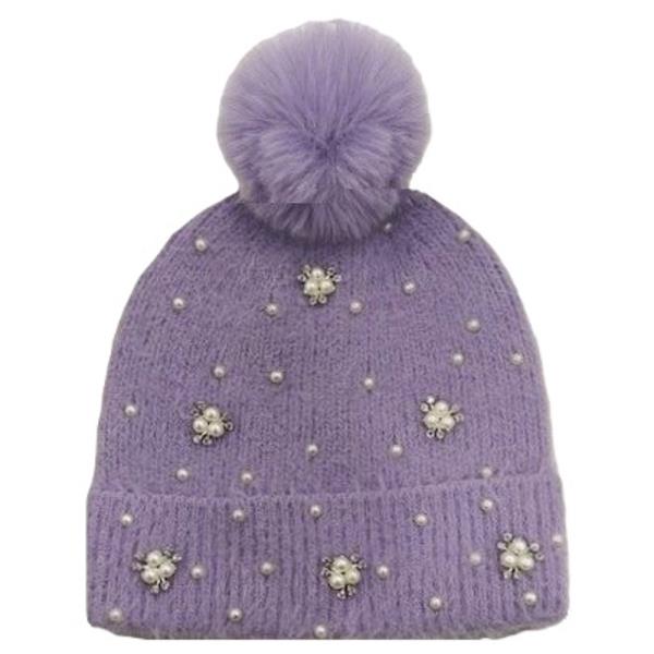 POM POM PEARL BEANIE