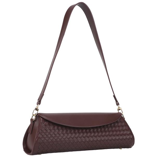 WOVEN DESIGN SHOULDER BAG