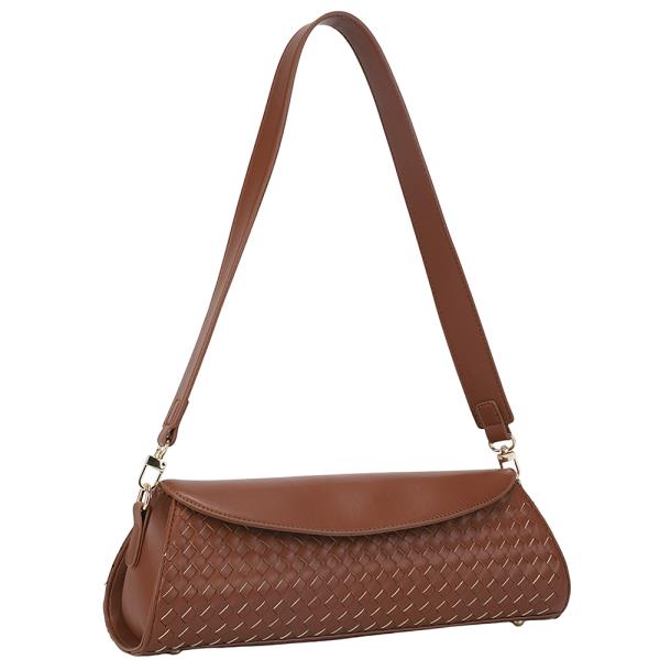 WOVEN DESIGN SHOULDER BAG