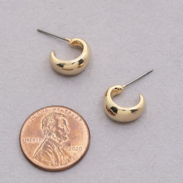 SODAJO MINI HOOP GOLD DIPPED EARRING