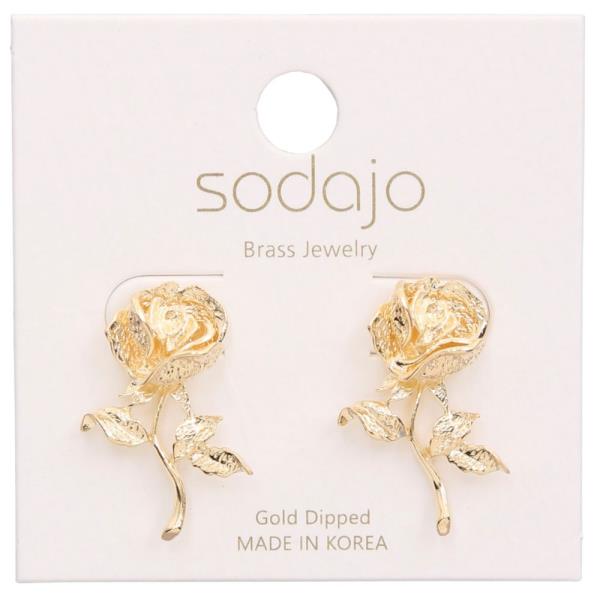 SODAJO ROSE GOLD DIPPED EARRING