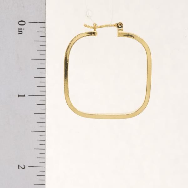 SODAJO SQUARE SHAPE GOLD DIPPED EARRING