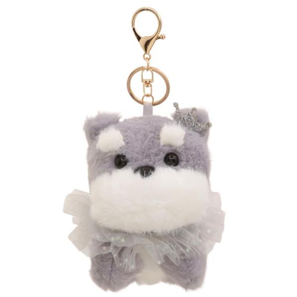 CUTE PLUSH DRESS BAG CHARM KEYCHAIN