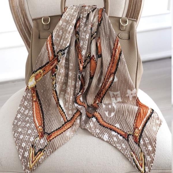 FALK SILK BANDANA NECK SCARF