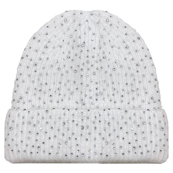 FUSSY RHINESTONE BEANIE