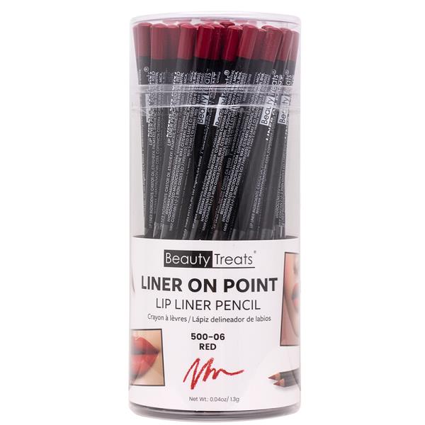 BEAUTY TREATS LINER ON POINT LIP LINER 48PCS PENCIL SET