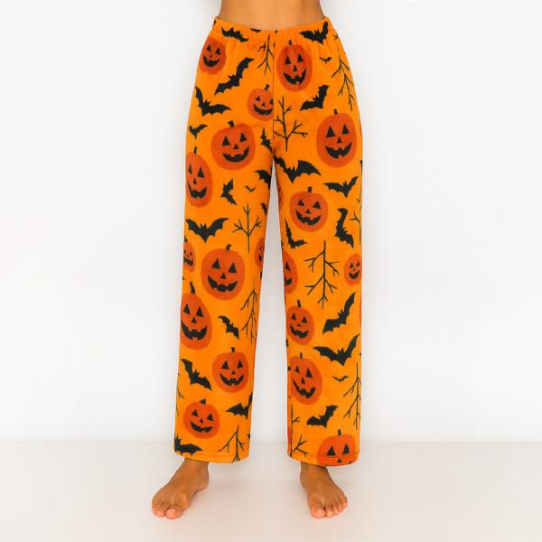 COZY MICROFIBER HALLOWEEN PAJAMA PANTS