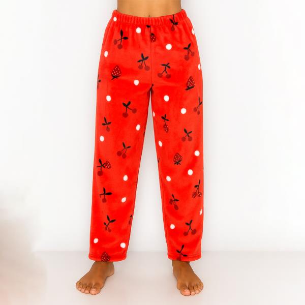CHERRY STRAWBERRIES PATTERN PAJAMA PANTS