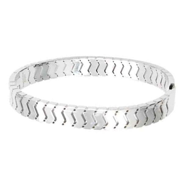 18K GOLD PLATED STAINLESS STEEL BANGLE BRACELET