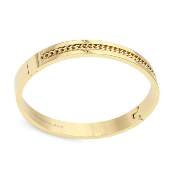 GOLD PLATED STAINLESS STEEL BRACELET