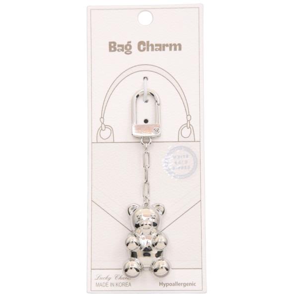 TEDDY BEAR GOLD DIPPED BAG CHARM