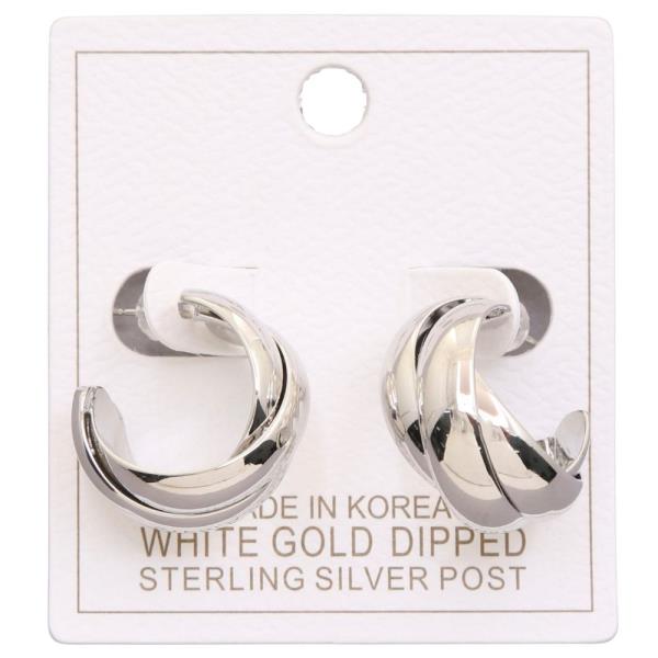 OPEN HOOP GOLD DIPPED EARRING