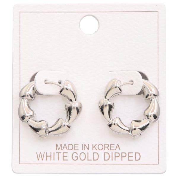 ROUND HOOP GOLD DIPPED EARRING