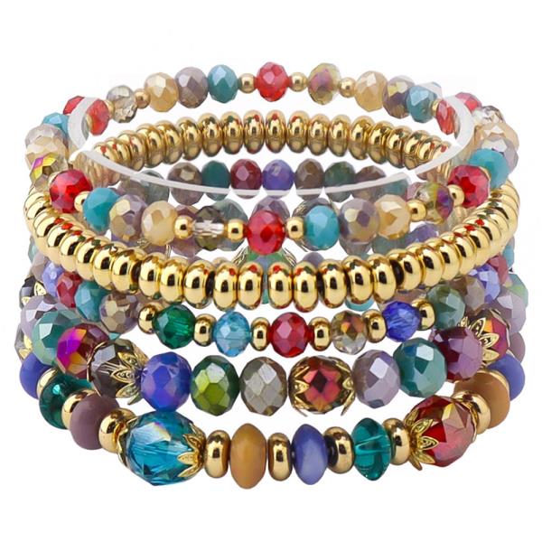 MIXED BEAD BRACELET SET