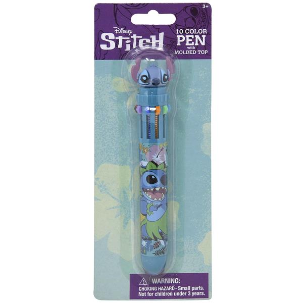 STITCH 10 COLOR PEN WITH CHARACTER TOPPER