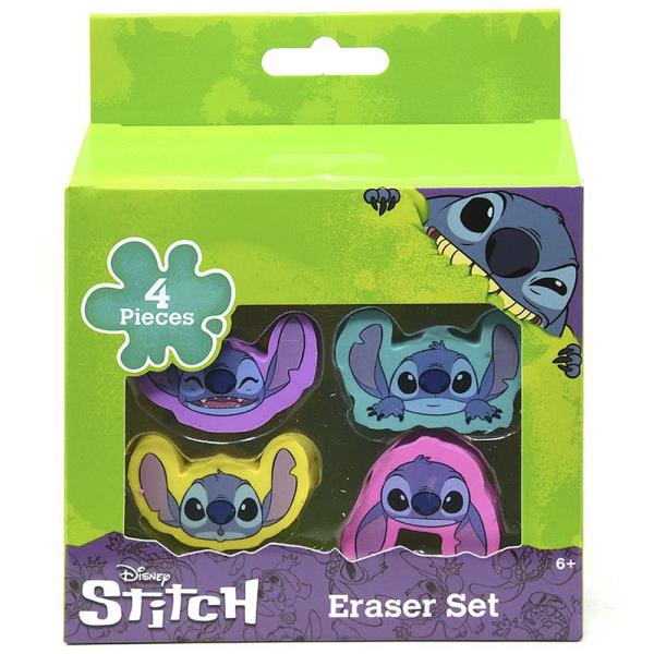 STITCH 4PC SHAPED ERASERS