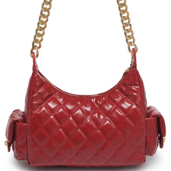 QUILTED DESIGN JANETTE SHOULDER BAG