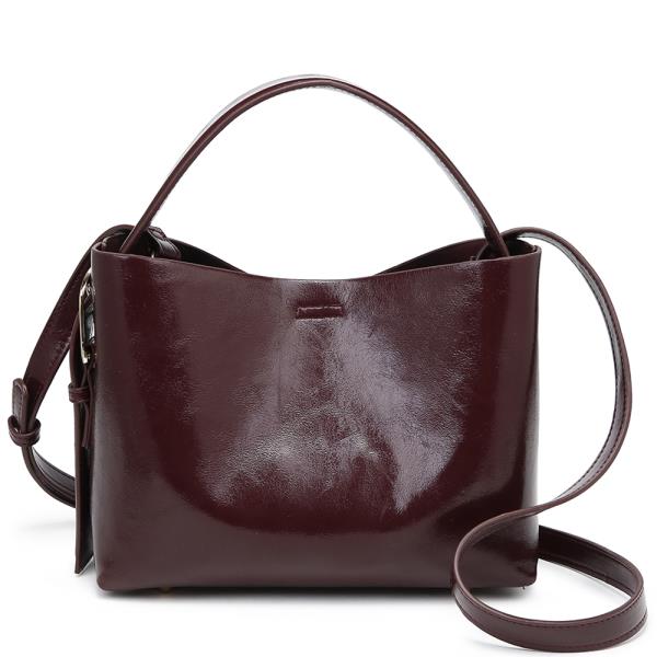 SMOOTH HANDLE HOBO CROSSBODY BAG