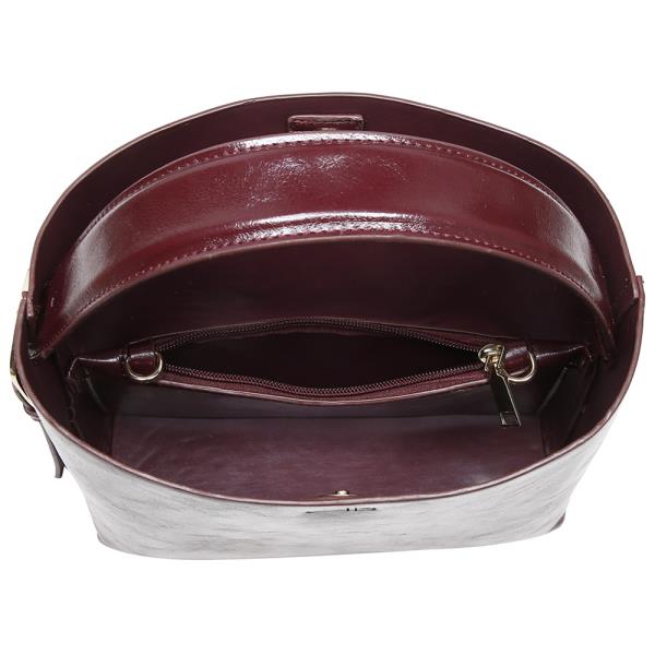 SMOOTH HANDLE HOBO CROSSBODY BAG