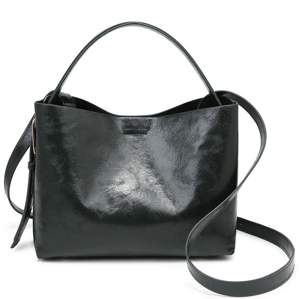 SMOOTH HANDLE HOBO CROSSBODY BAG