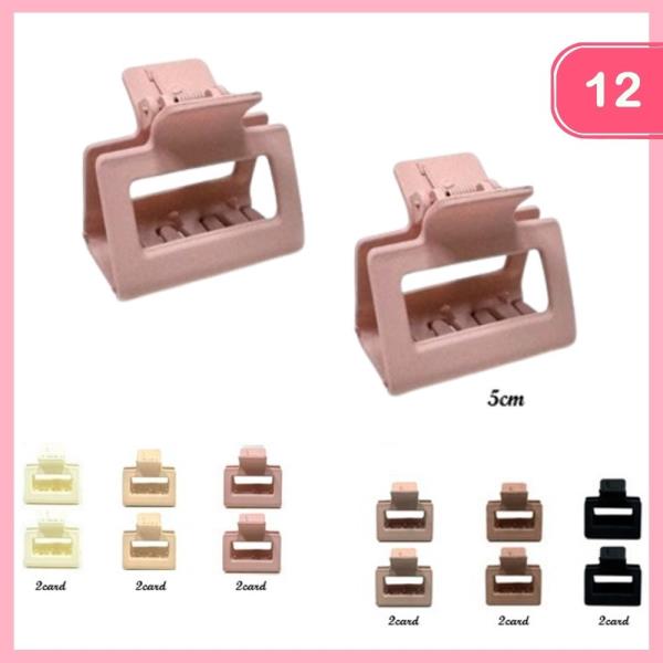 2 PC HAIR CLAW CLIP SET (12 UNITS)