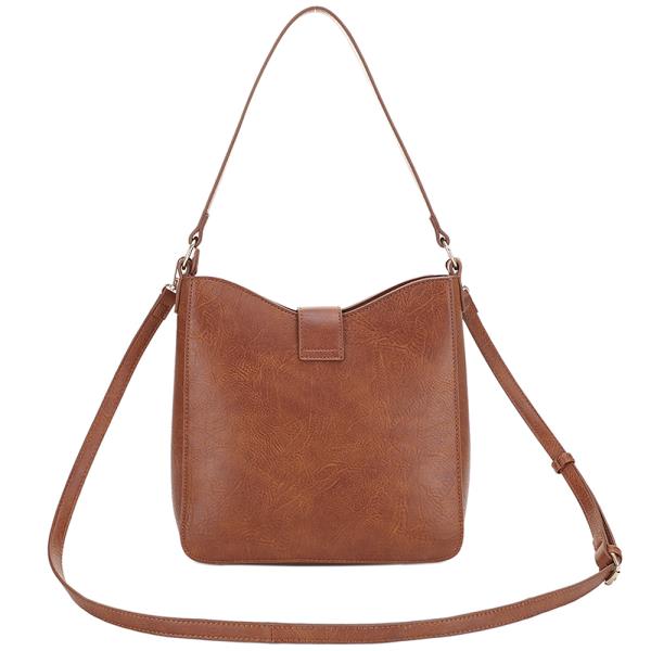 COW PRINT SHOULDER HOBO BAG W STRAP