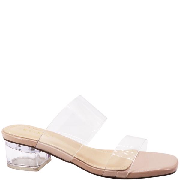 2BAND CLEAR SHORT HEEL 12 PAIRS