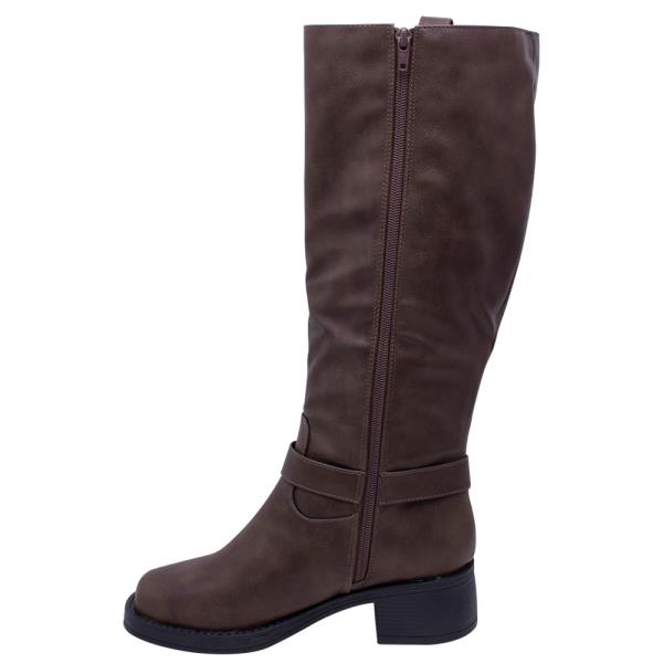 SIDE ZIPPER CALF HIGH BIKER BOOTS 12 PAIRS