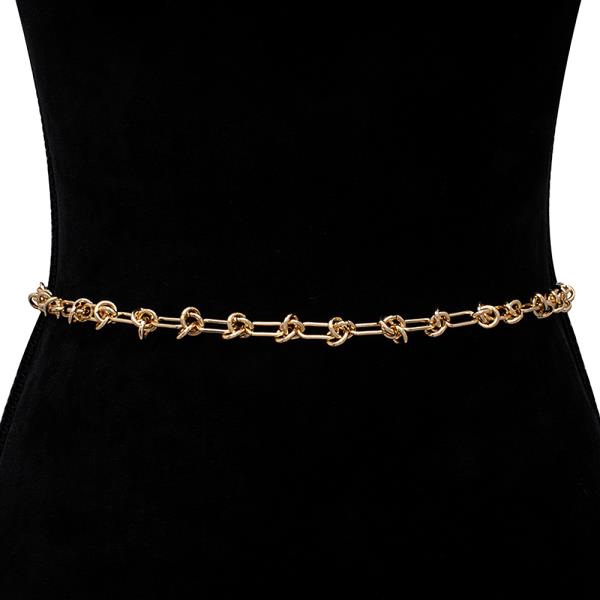 METAL LINK DESIGN HOOK BELT