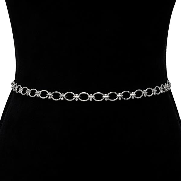 OVAL METAL LINK HOOK BELT