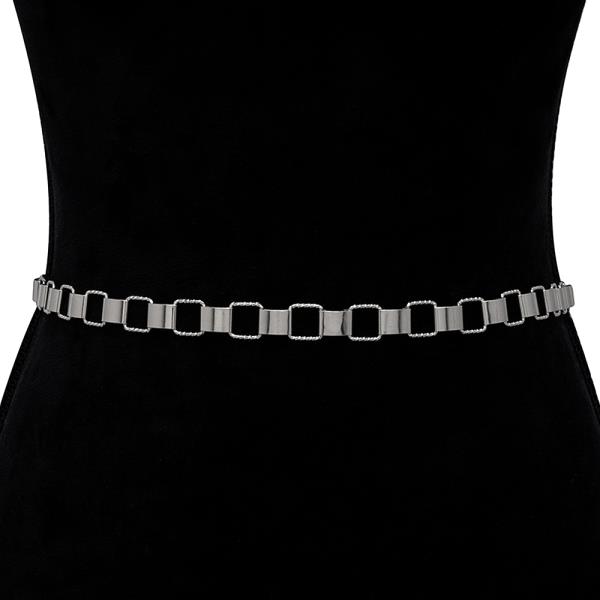 SQUARED METAL HOOK BELT