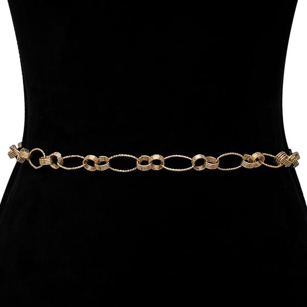 OVAL FASHION METAL HOOK BELT