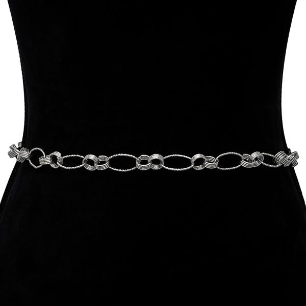 OVAL FASHION METAL HOOK BELT