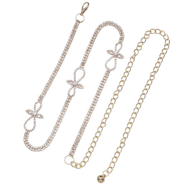 RHINESTONE HOOK BELT