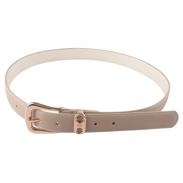 FAUX LEATHER METAL BUCKLE BELT